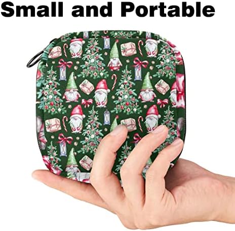 Торба за складирање на санитарна салфетка, менструална торба за торбички за стари лица, преносна продавница за санитарни влошки со патент за девојчиња, новогодишн?