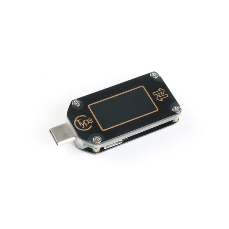 Jessinie TC66 USB тестер USB Type-C Tester PD PROTOCOL Брзо полнење QC 2.0 3.0 Мултиметарски волтметар Амметар LCD IPS IPS екранот Тестер 0.005V-30V 0-5A за банка за напојување на телефонски полнач