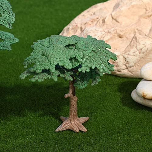 Toyvian 3 парчиња симулирани модели на дрвја минијатурни декори на кипарис, живописни лажни украси за дрво за DIY пејзаж занаетчиски