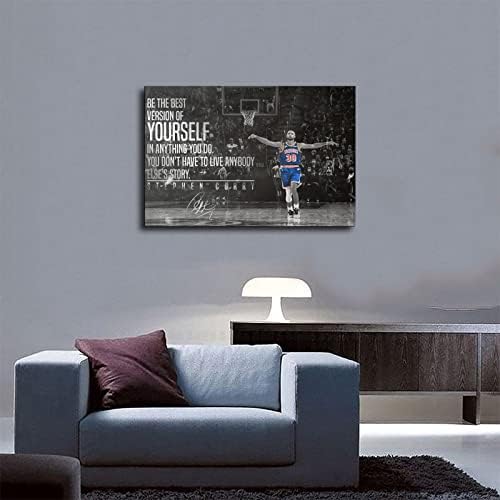 Постер за кошаркар на Камуф за wallsидови платно кошаркарска wallидна уметност печатена понуда потпишани постери за момчиња спална соба за непрекинато