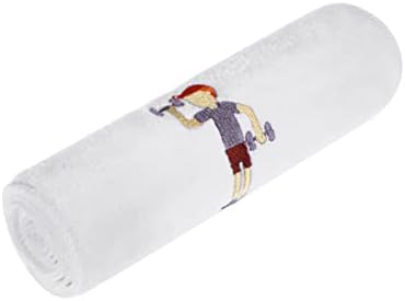 Inoomp спортски крпи спортски крпи за крпи за вежбање пот qucik суво крпа голема пешкир Брзо суво крпи со крпа од крпа бела фитнес потта за пот.