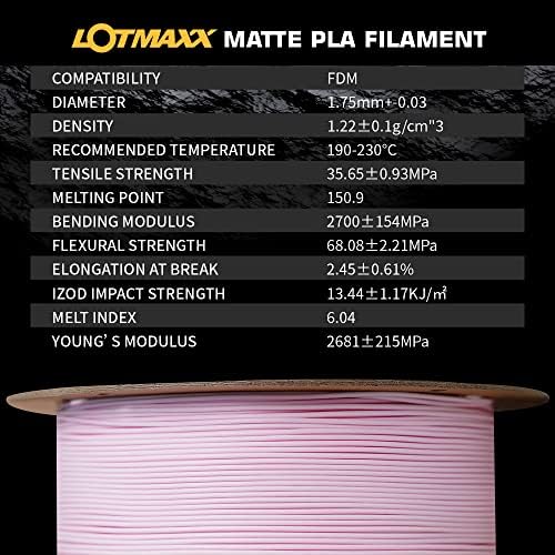 Lotmaxx ајкула v3 3D печатач и мат пламен -филамент