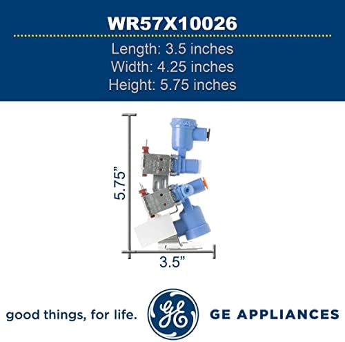 GE WR57X10026 Оригинален OEM Влезен вентил и склопување на заградите за GE Frirgerates