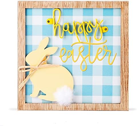 Велигденски украси Ојатон за домот и среќен велигденски дрвен знак