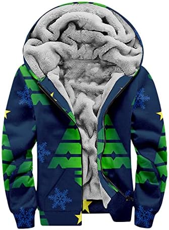 Menssdq Mens Fall Coat, плус димензии со димензии мажи зимски основни долги ракави за одмор дуксери за џвакачи се вклопуваат густо топло 7
