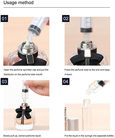 Алатки за пумпа за рефил на парфеми Mobestech 10 парчиња пластични парфеми диспензери со адаптерски алатки за трансфери на