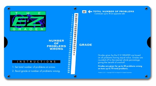 4 сет-е-z Градиер 7200 Голем печатење Е-Зди Гредер, табела за образование за оценување, пресметува процентуални оценки до 70 прашања,