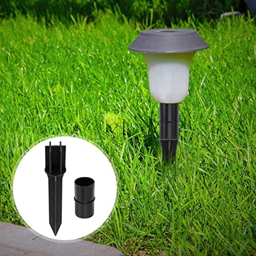 Осалади 4 парчиња за осветлување на отворено пластична ламба врска, закон за тревник, светлосен удел градина уредување на пејзаж делови приклучоци