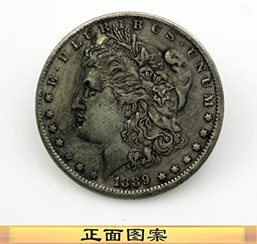 1889 Американска Комеморативна Монета Морган Сребрен Долар Божица Орел Океан Сребро Круг Океан Змеј Сребрена Монета Античка Монета Бакар Сребрена Монета