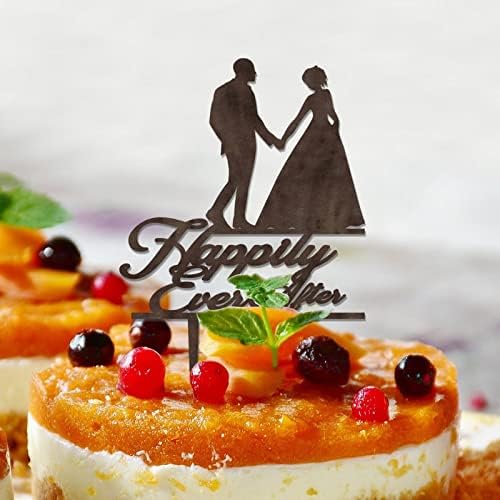 Среќно Засекогаш Рустикален Свадбен Торта Топер Персонализиран Рустикален За Невестата И Младоженецот За Свадба Свадба Украси Невестински