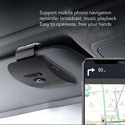 Автомобил Bluetooth Звучник За Мобилен Телефон, Без Раце Bluetooth Звучник Телефон За Мобилен Телефон Автомобил Комплет Со Заден Клип,