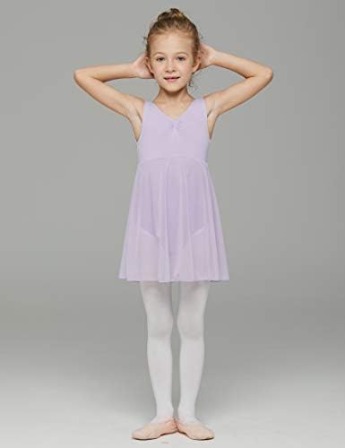 MDNMD долго здолниште балетски танцувачки летоарди за мали деца балерина фустан за облека