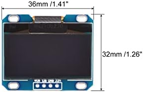 Meccanixity IIC OLED Display Module 3.3-5V, екран на екранот на знаци црна 1.3 инчи