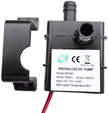 Fauuche JF-Xuan Pumps Pumps Mini Ultra-Quiet Water Pump DC 12V 4.2W 240L/h проток на проток на водоотпорна пумпа без четка ниска