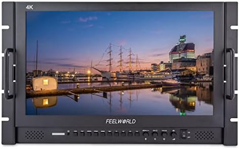 FeelWorld 17.3 7RU RACK MONTINCEROND LCD монитор со 3G-SDI HDMI YPBPR влез и излез Full HD 1920 × 1080