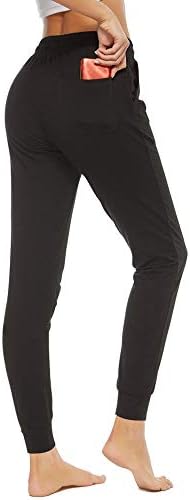 Stelенски женски лесни џогери со високи половини јога атлетски тренинзи панталони памучни џемпери со џебови 28 “