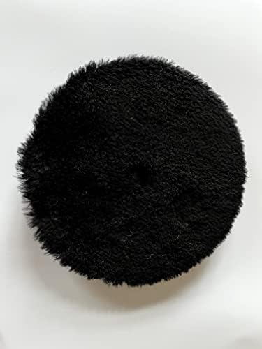 Blingobling црна пена волна подлога, 1 пакет 6 пенечка волна тампон за сечење за автомобил, мебел, стакло и така натаму, природна премија волна