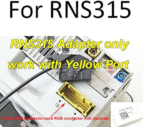 Адаптер за конвертор на SZMWL CVBS RGB и AV до RGB Adapter за VW RNS315 Carmeiew Camera