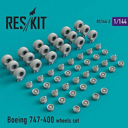 Reskit RS144-002-1/144 BOEING 747-400 ER/ERF, Комплет за детали за смола Постави тркала