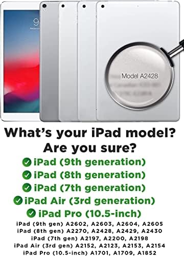 Чиста смисла Бади Антимикробни деца кутија за iPad 10,2-инчен iPad 9-ти, 8-та, 7-та генерација, iPad Pro 10.5, iPad Air 3 | Каиш, чист спреј