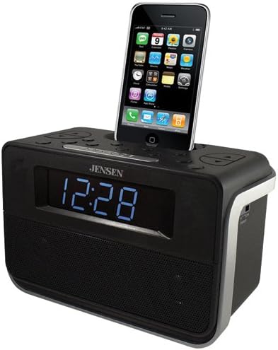 Jensen Docking Digital Music System/Аларм со автоматско време поставено за iPod и iPhone