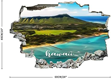 Кокочен американски Хаваи сликарство уметност Хаваи природен поглед 3Д wallидни налепници Мурал wallид уметност Отстранлив постер винил