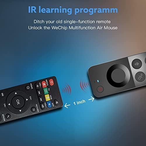 Wechip W3 Air Mouse Universal Voice Далечински управувач со тастатура за NVIDIA Shield/Android TV Box/PC/Laptop/Projector/HTPC/Media Player