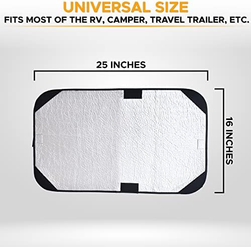 Econour RV Shade Door Window Shade | Трејлер RV Skylight што покрива за вкупна заштита од УВ | Нијанси на затемнување за приватност | РВ ролетни