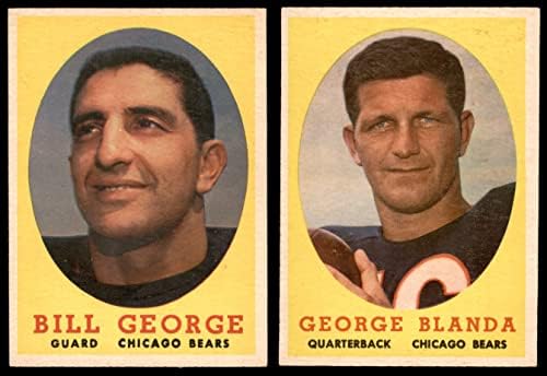 1958 Topps Chicago Bears Team го постави Чикаго мечки екс/MT мечки