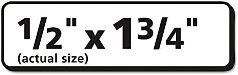 Ејвори 8167 етикети со инк-џет, пошта, 1-3/4-инчен x1/2-инчен, 2000/pk, бело