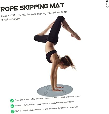 Clispeed Sports Pad Padded Yoga Mat Mat Mats Mats за дома затворен скок јаже медитација килим за скокање со јаже скок