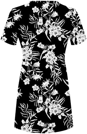 2023 летни фустани за жени, моден резервоар за печатење фустан без ракави на екипажот шупнат маица врвови миди фустан