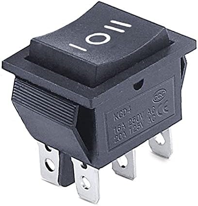 Velore KCD4 1PCS Rocker Switch Switch Вклучен прекинувач за вклучување на 3 позиција 6 Електрична опрема со светло прекинувач 16A