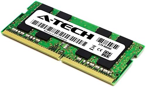 A-Tech 16GB DDR4 2400MHz SODIMM PC4-19200 2RX8 Двојна ранг 260-PIN CL17 1.2V Не-ECC Небуден лаптоп лаптоп лаптоп меморија за надградба
