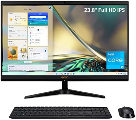 Acer Aspire C24-1700-UA91 AIO Десктоп | 23.8 Full HD IPS Дисплеј | 12-Ти Генерал Intel Core &засилувач; Брат MFC-J1010DW Безжичен Инк-Џет Во Боја Се-Во-Едно Печатач Со Мобилен Уред