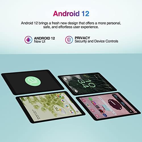 Fusion5 2023 Нова 10.1 Android 12 таблет, F202 Full HD Ultra Slim Tablet PC