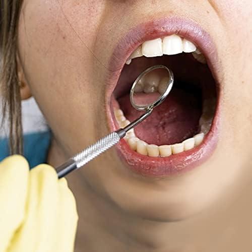 Стоматолошки алатки за заби за заби со лични алатки за чистење на заби со заби од не'рѓосувачки челик, избијте уста огледало Поставете