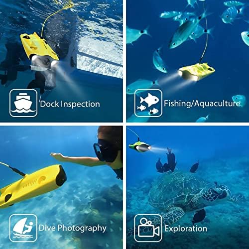 Бркајќи го Gladius mini подводен дрон со 4K HD камера 2 часа работно време Еден клуч за длабочина држете во живо за нуркање Дрон за спасување