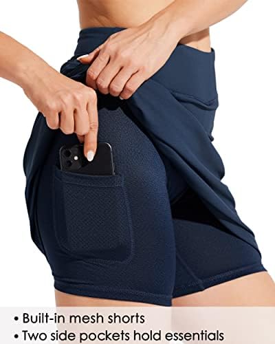 Вилит женски 19 “Скарт здолниште тенис голф атлетско здолниште на коленото, лежерна скијачка со џебови