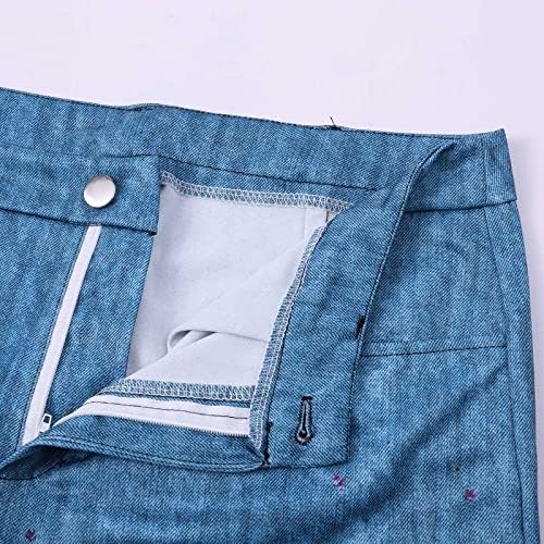 Ettkia Strushy панталони за жени кои се случајни женски долго време печатеа обични лабави панталони удобно микро разгорено