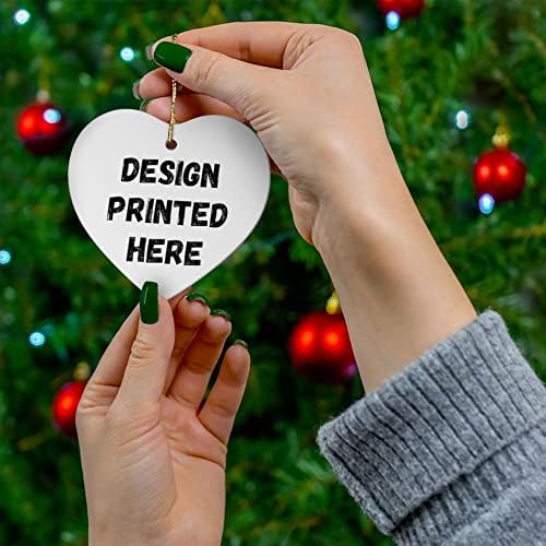 Sable Pomsky Dog Ornaments за 2023 година елка персонализирано име подароци 2024 новогодишни украси за бело срце