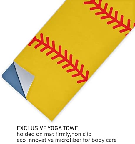 Augenserstan Yoga Blackbet Baseball-Stitches-Softball јога пешкир јога мат пешкир
