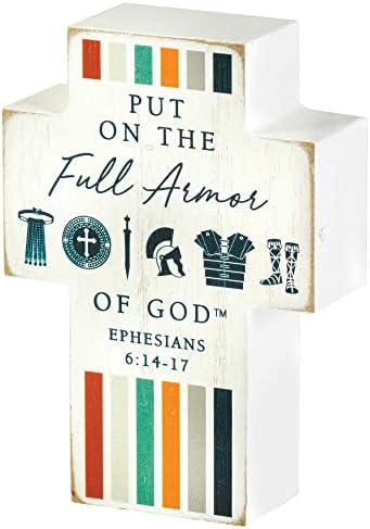 Диксон се стави на целосен оклоп на Божјиот 4 -инчен дрвен табела на врвот на крстот