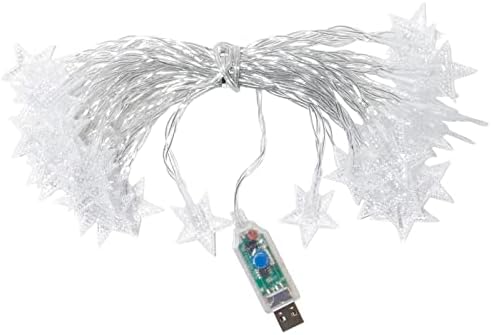 8 режим LED стринг ламба USB напојувана бајка светилка Божиќна тема декорација погодна за затворен свадба роденденска забава за новогодишна