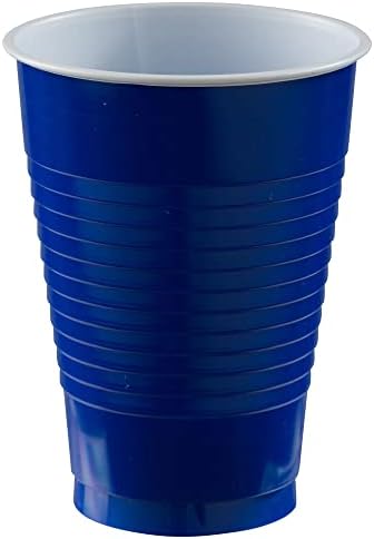 Амскан Светли Кралски Сини Пластични Чаши, 20ct, 12 мл