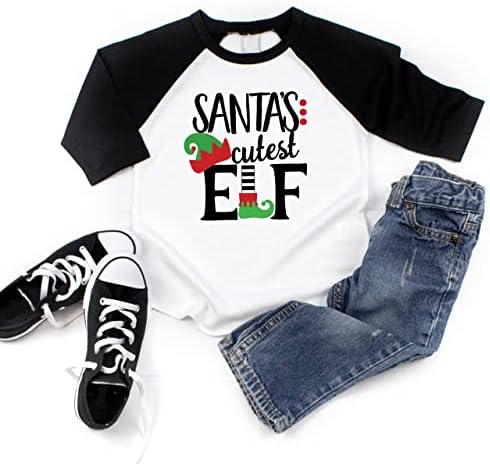 Bump и Beyond Design Designs Детска најсечената кошула на елфот на Дедо Мраз