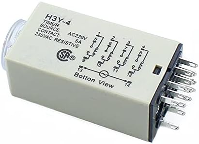 ZLAST H3Y - 4 0-5M Моќност OnTime Доцнење Реле Тајмер DPDT 14Pins H3Y-4 DC12V DC24V AC110V AC220V