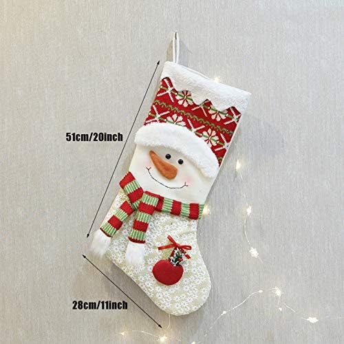 Мониста Божиќни бонбони чорапи Дедо Мраз Декорации Снежнички подароци Домашни украси