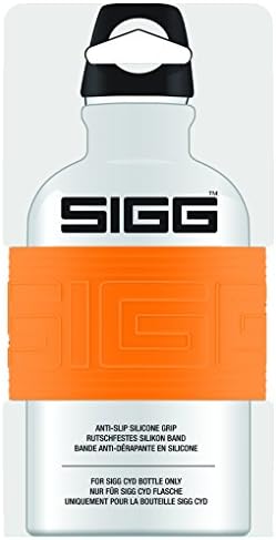 Sigg Cyd Чиста шише со вода на допир, бело/портокалово, 0,6 л