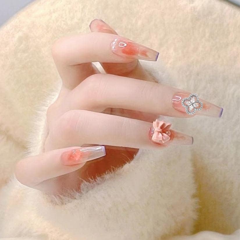 10 парчиња јапонски корејски луксузни луксузни циркони цвеќиња нокти уметнички шарми Декорација на скапоцен камен Diamante rhinestone
